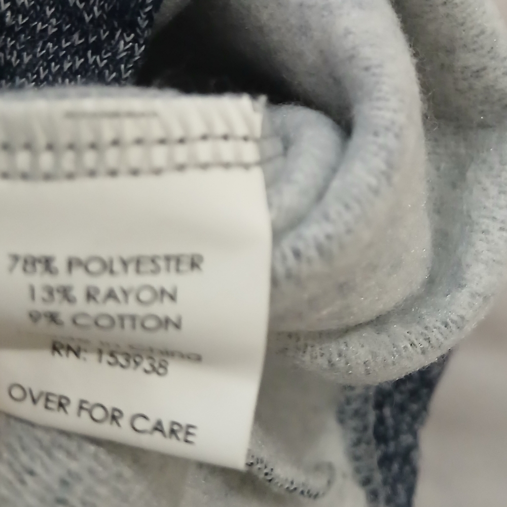 Heather Blue Knit Dress | Cozy Fall Layering | Soft Stretch V-Neck New Sz Small - Picture 5 of 6